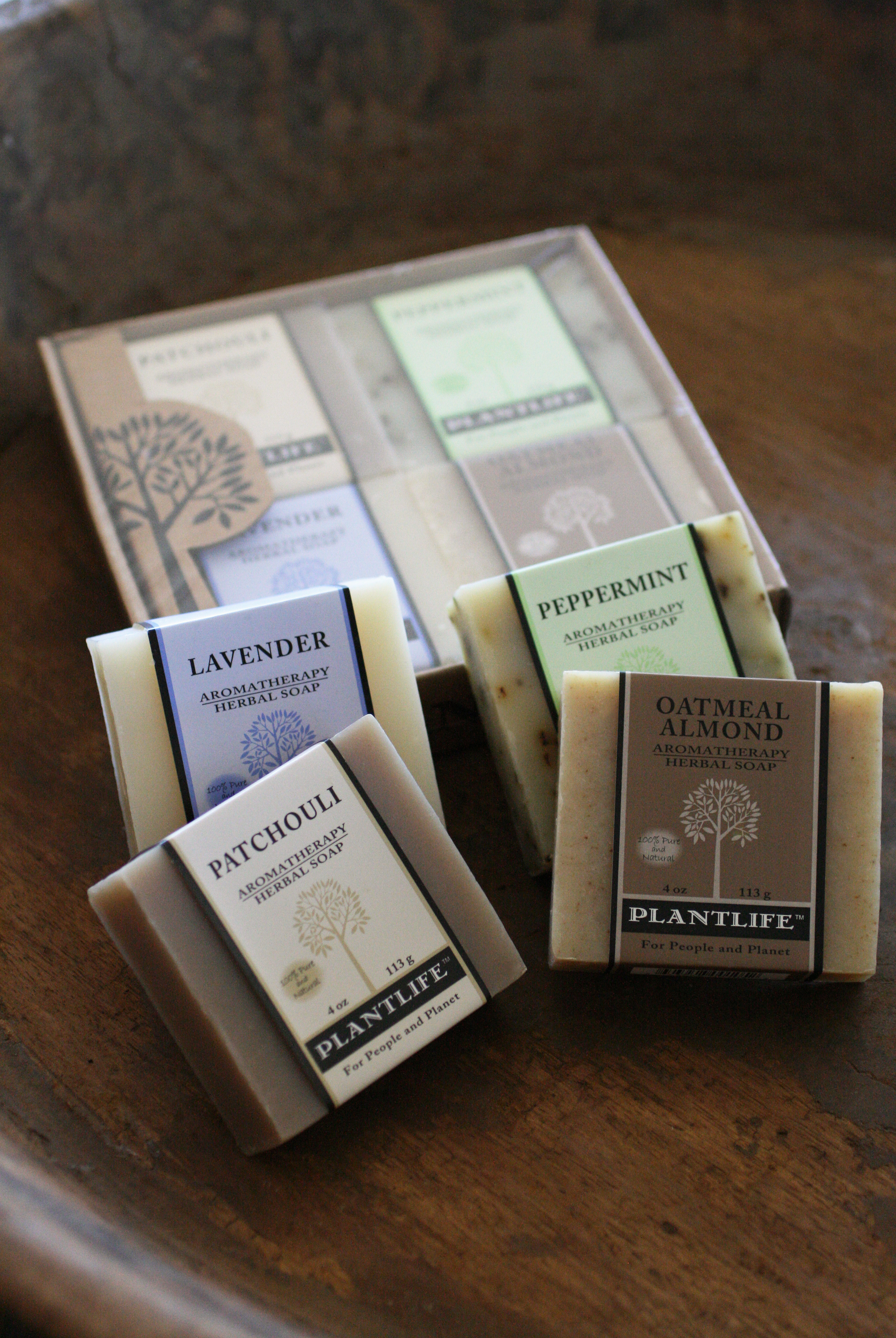 Plantlife Earth Aromatherapy Herbal Soap 4-Pack Gift Set