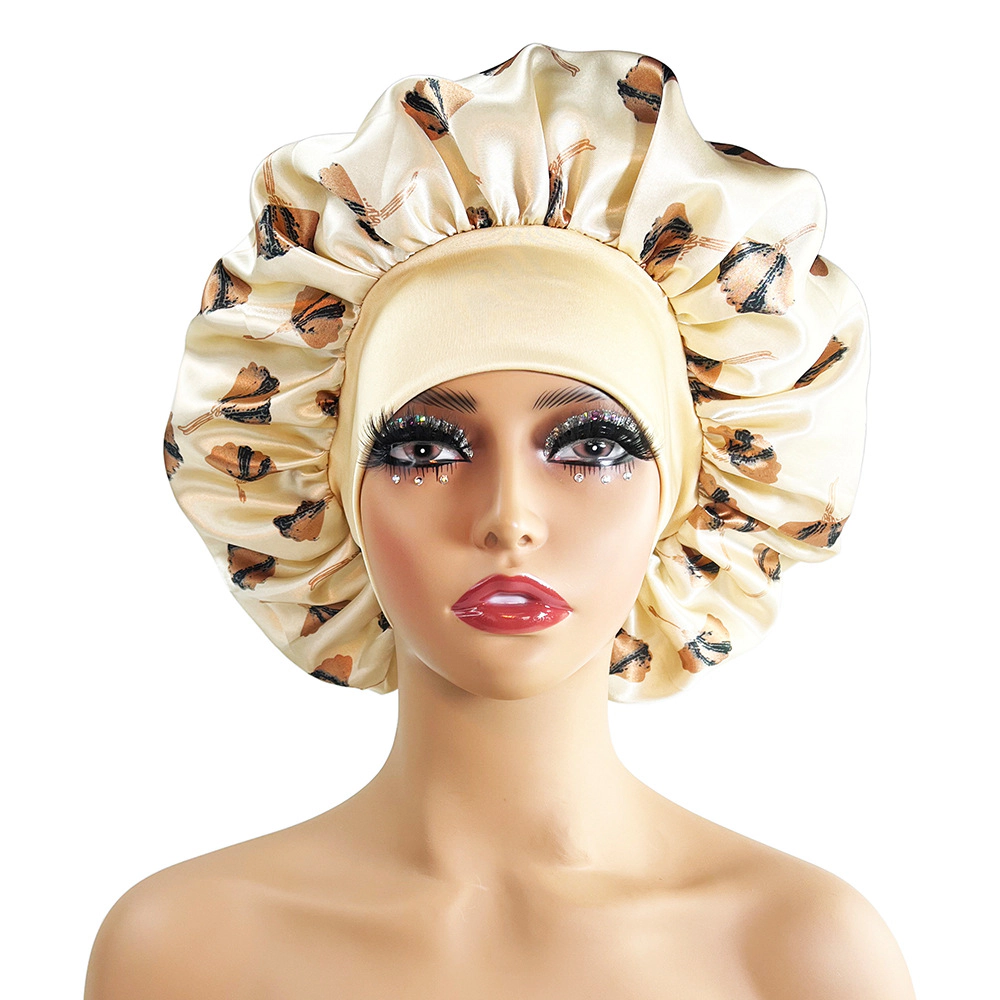 Wardrobe Whimsy Elastic Satin Sleep Bonnet for Women Hair Care Braids