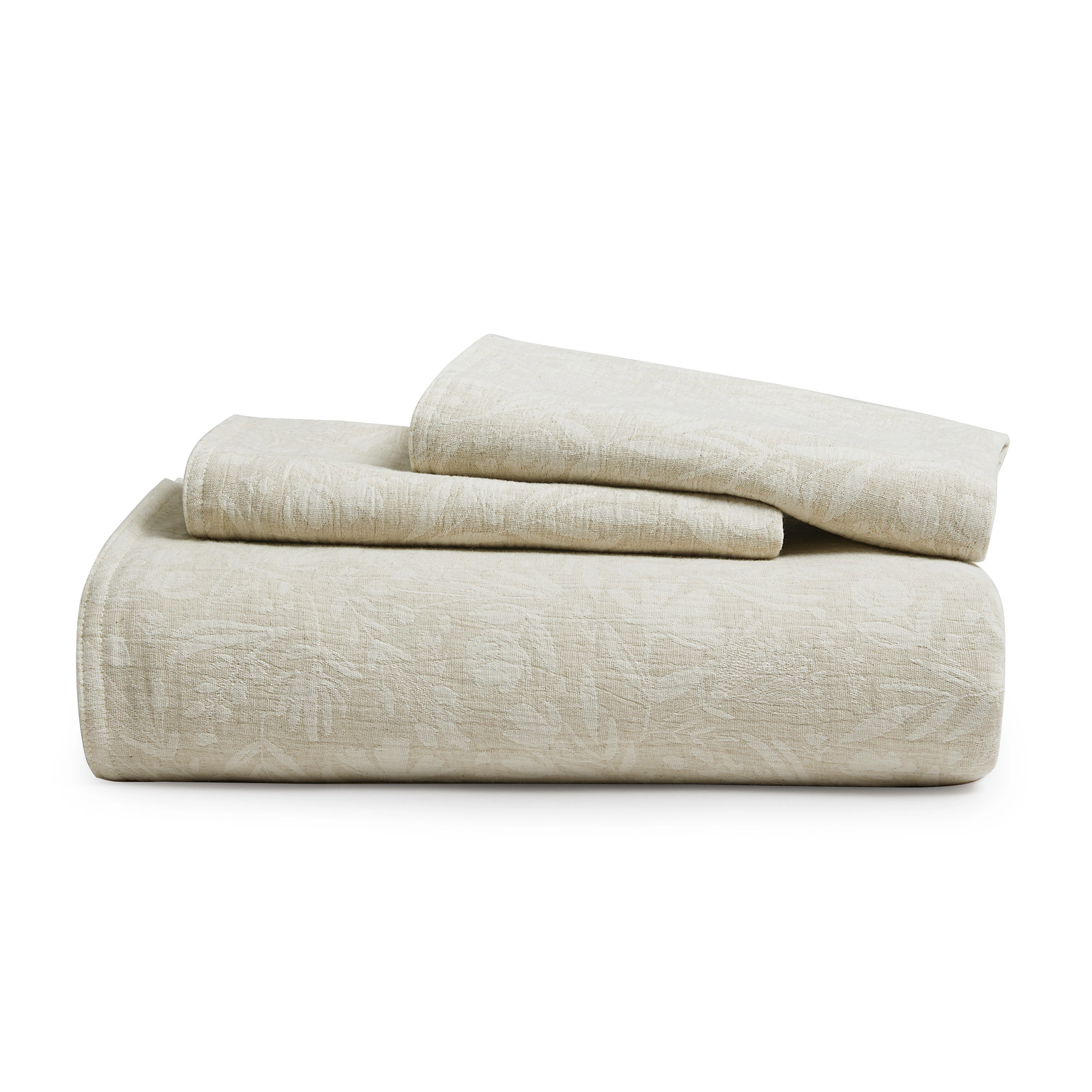 Unikome Linen-Cotton Blend Duvet Cover Set - Soft, Breathable & Textured Bedding