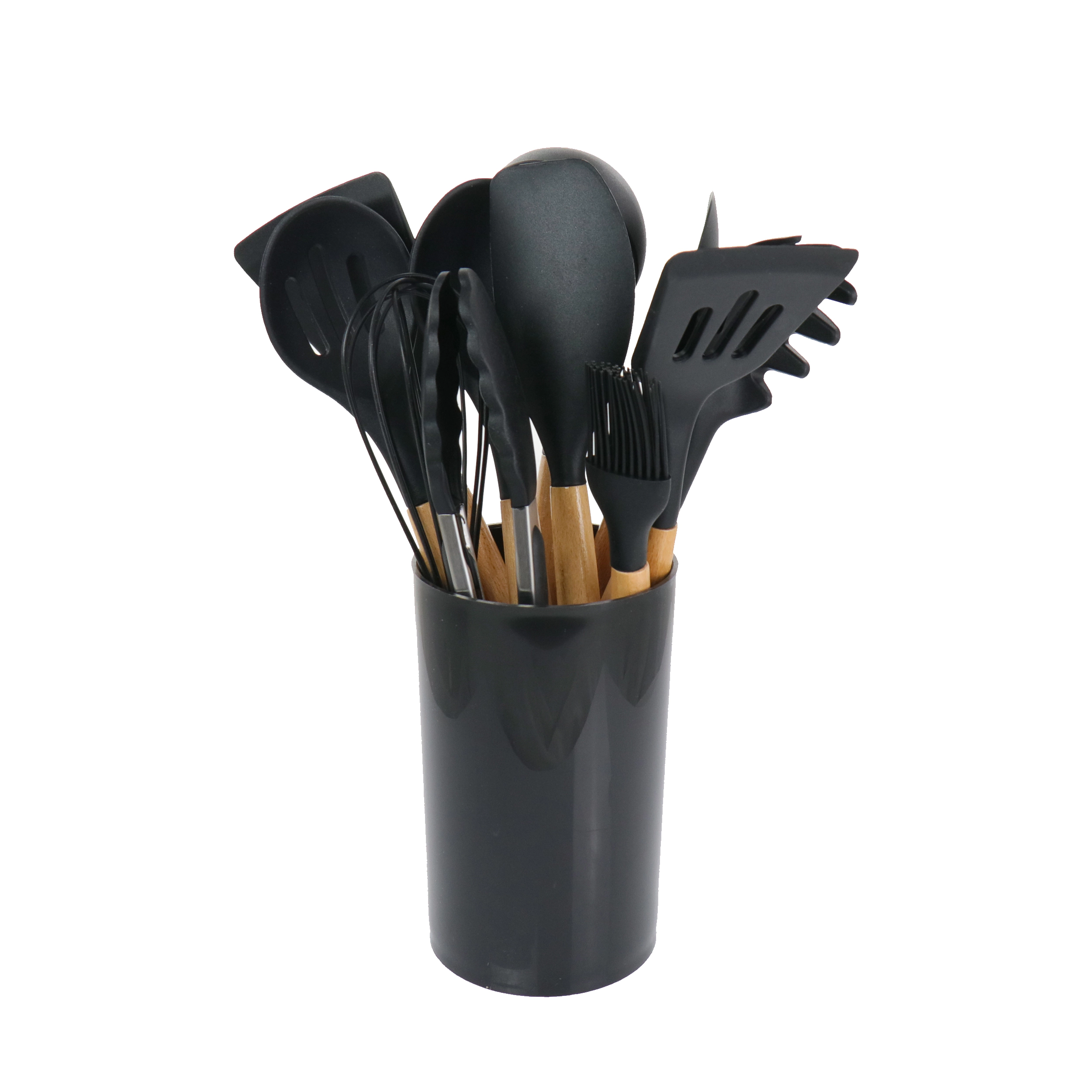 MegaChef Silicone and Wood Cooking Utensils