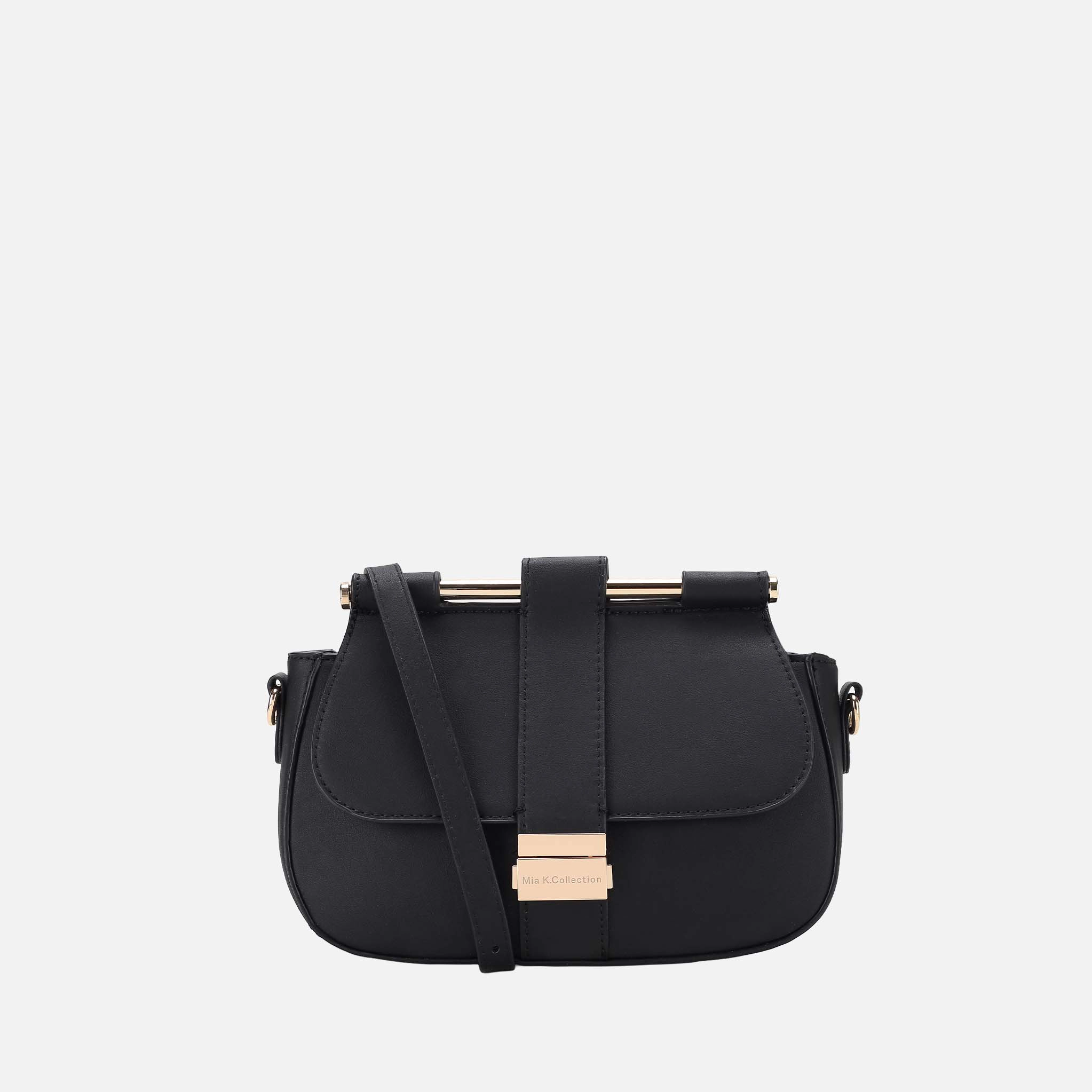 Mia K Collection Londyn Shoulder Bag for Women, Vegan Leather Handbag