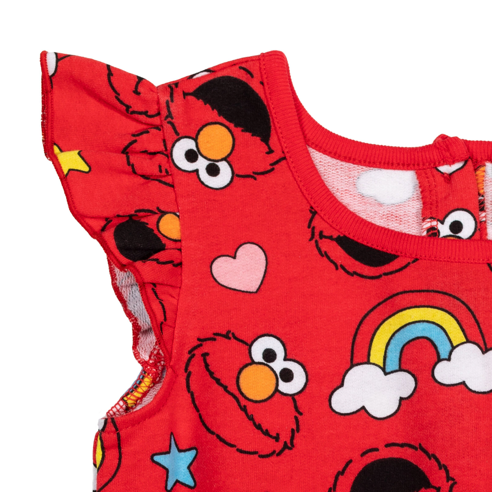 Sesame Street Elmo Girls' Sleeveless One Piece Romper