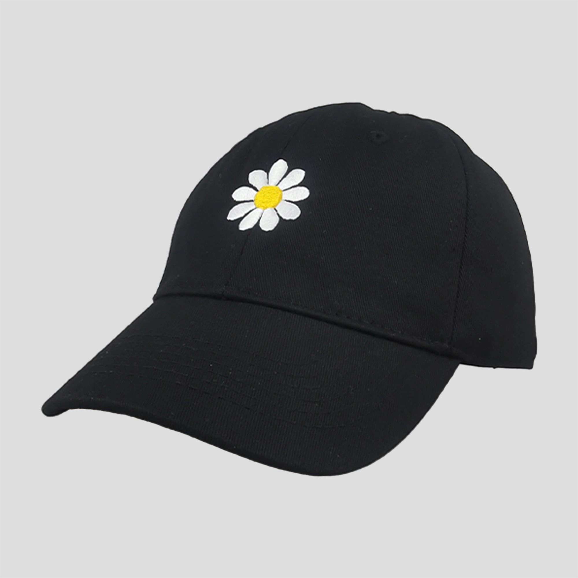Anna-Kaci Women's Baseball Cap Stylish Solid Color with Daisy Embroidery