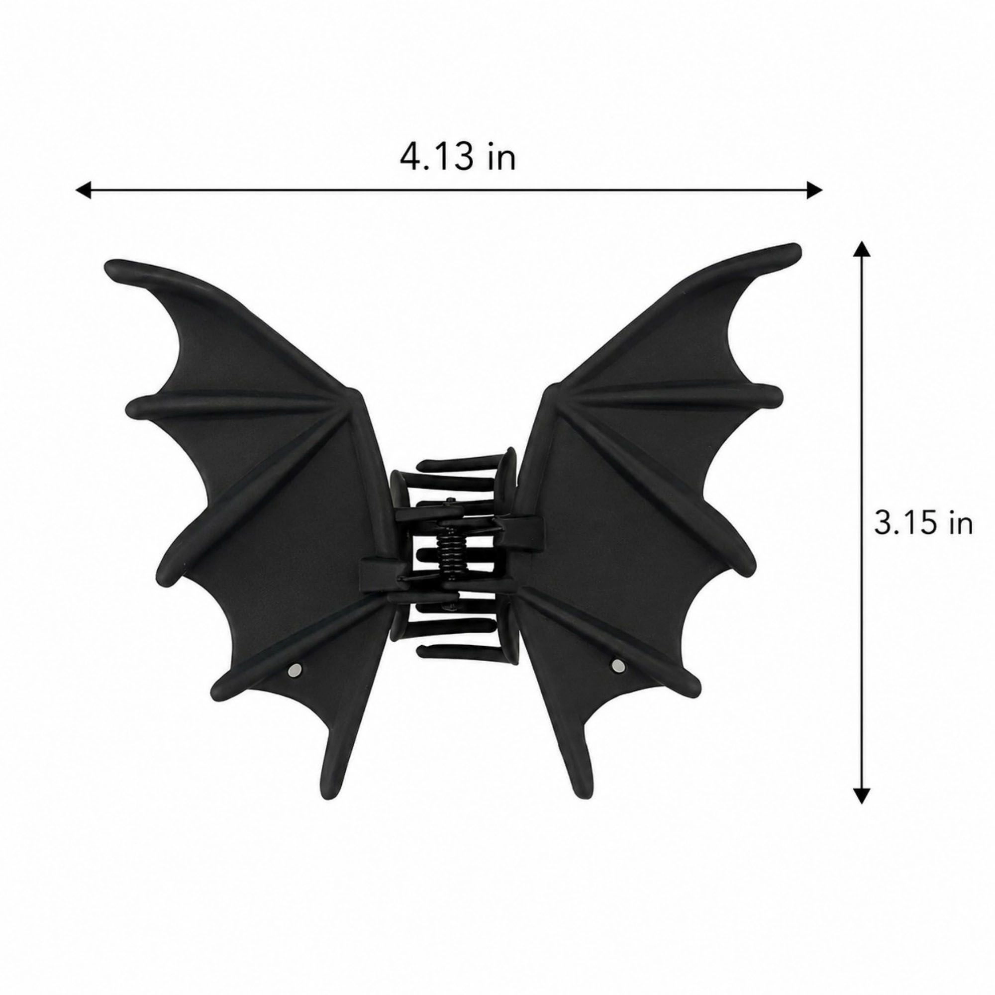 Alilang Women's 3-Piece Halloween Bat Wing Costume Hair Claw Clip Set