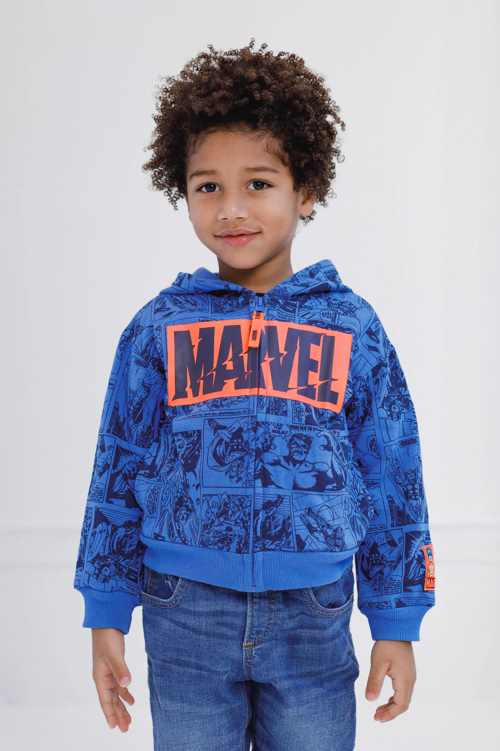 Marvel Avengers Boys' Fleece Zip-Up Hoodie