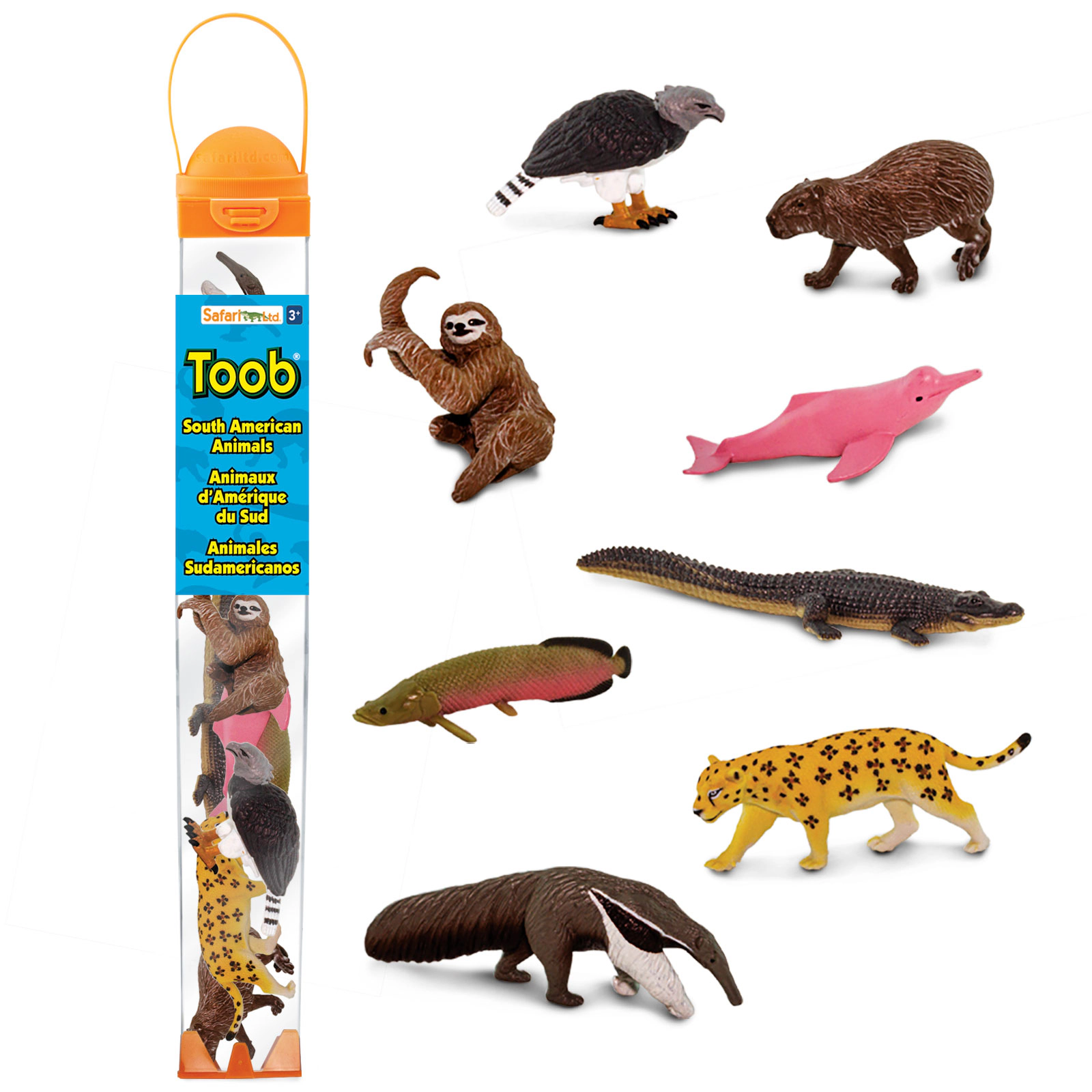 Safari Ltd. - South American Animals TOOB - contains 8 Mini Figurines