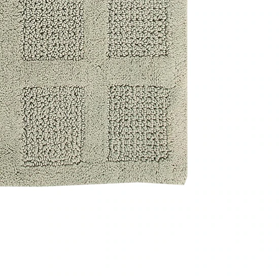 Square Honeycomb 100% Cotton Reversible Bath Rug by Knightsbridge