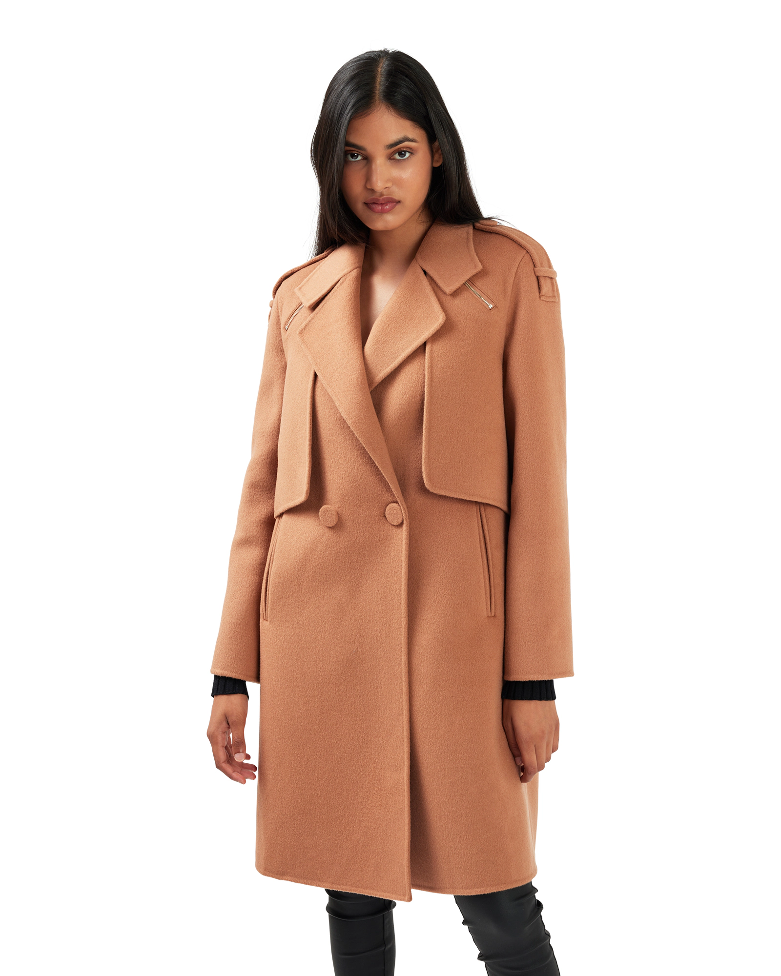 Belle & Bloom Womens Palm City Wool Blend Coat