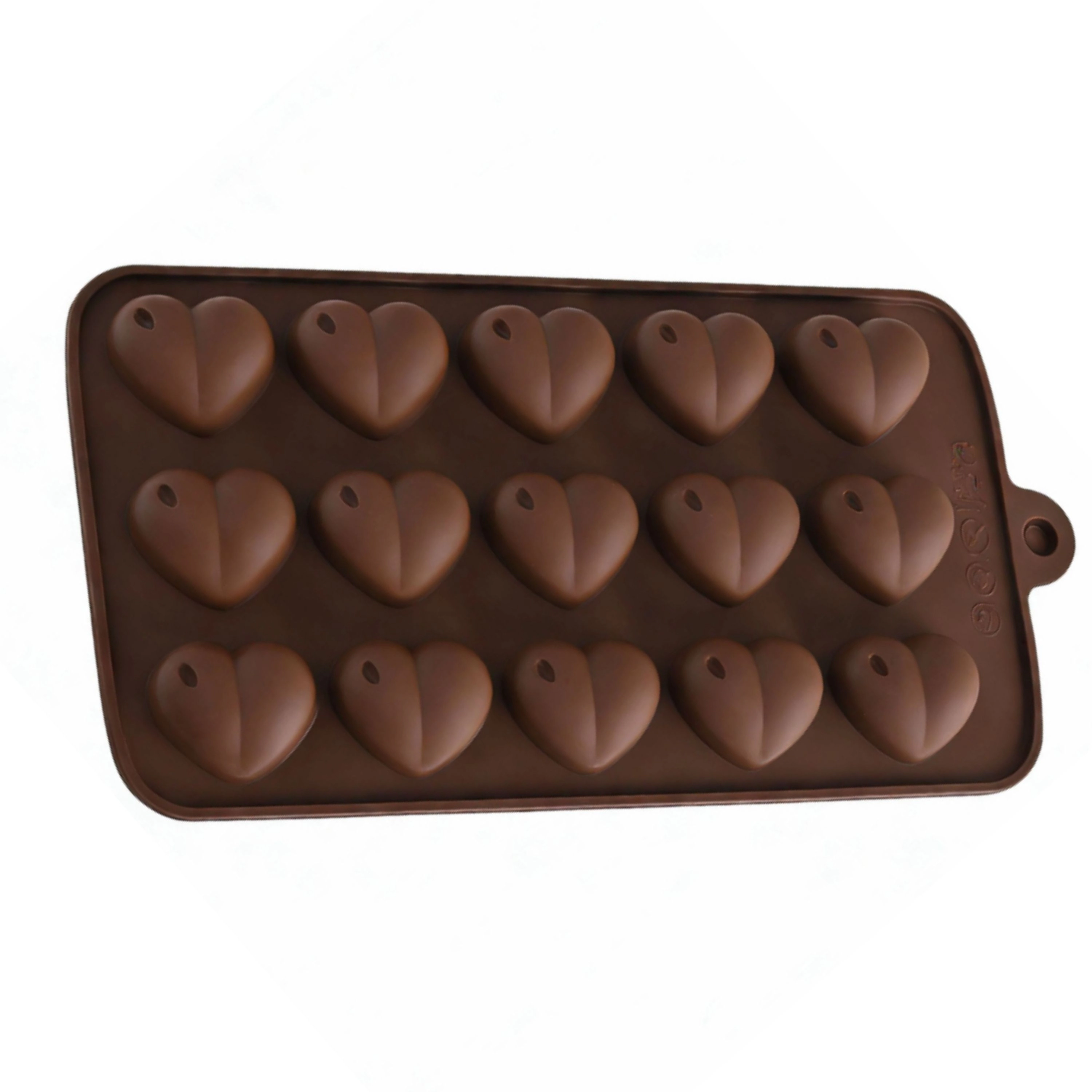 Kitcheniva 4.1 x 8.3 Inch Silicone Heart Design Chocolate Drop Mold