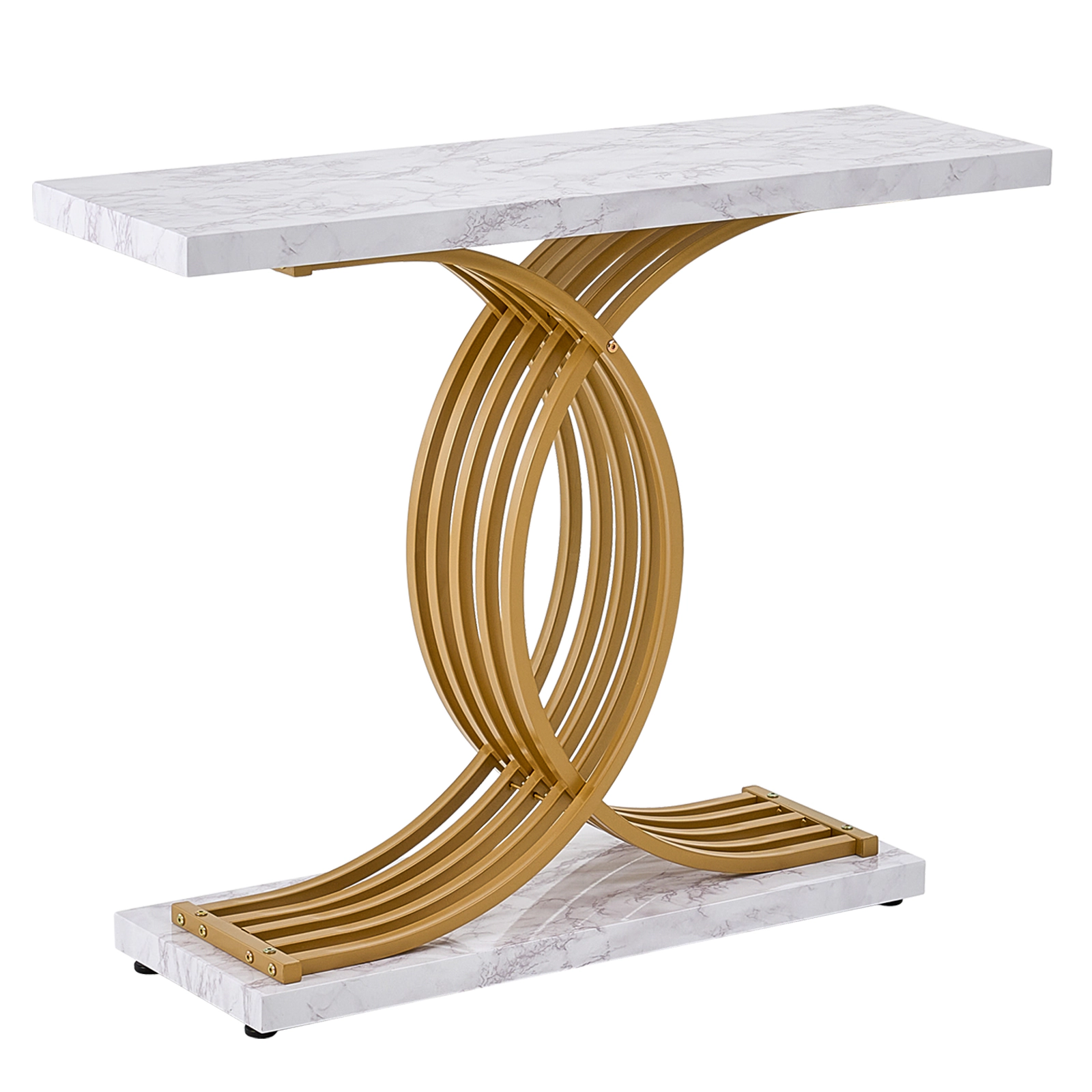 HONGGE Narrow Console Sofa Table Behind Couch Table Entryway Table and Skinny Hallway Table Narrow Sofa Table with