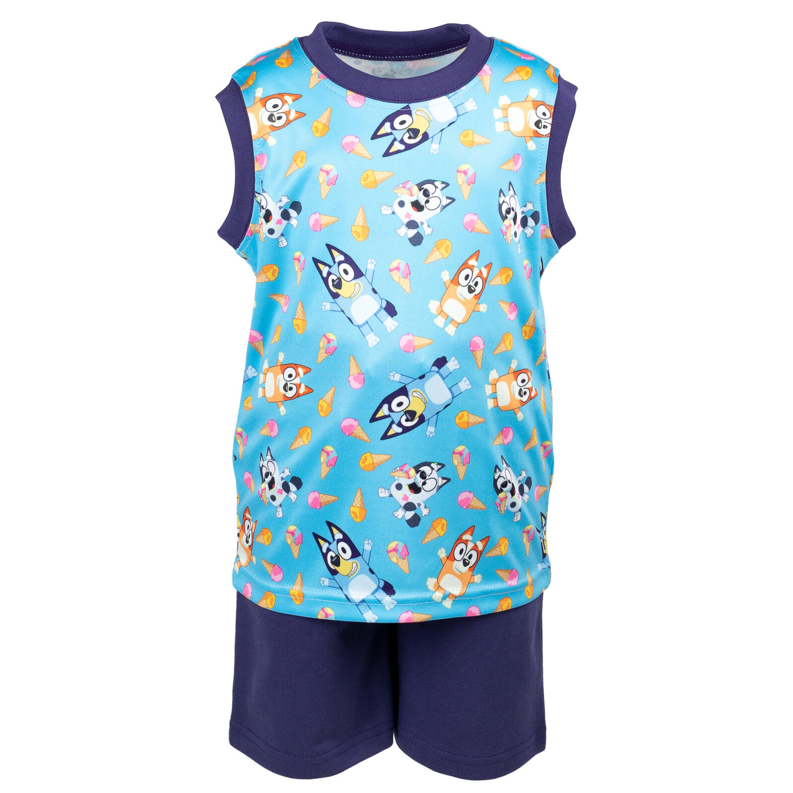 Bluey Boys' T-Shirt Tank Top and Shorts Set