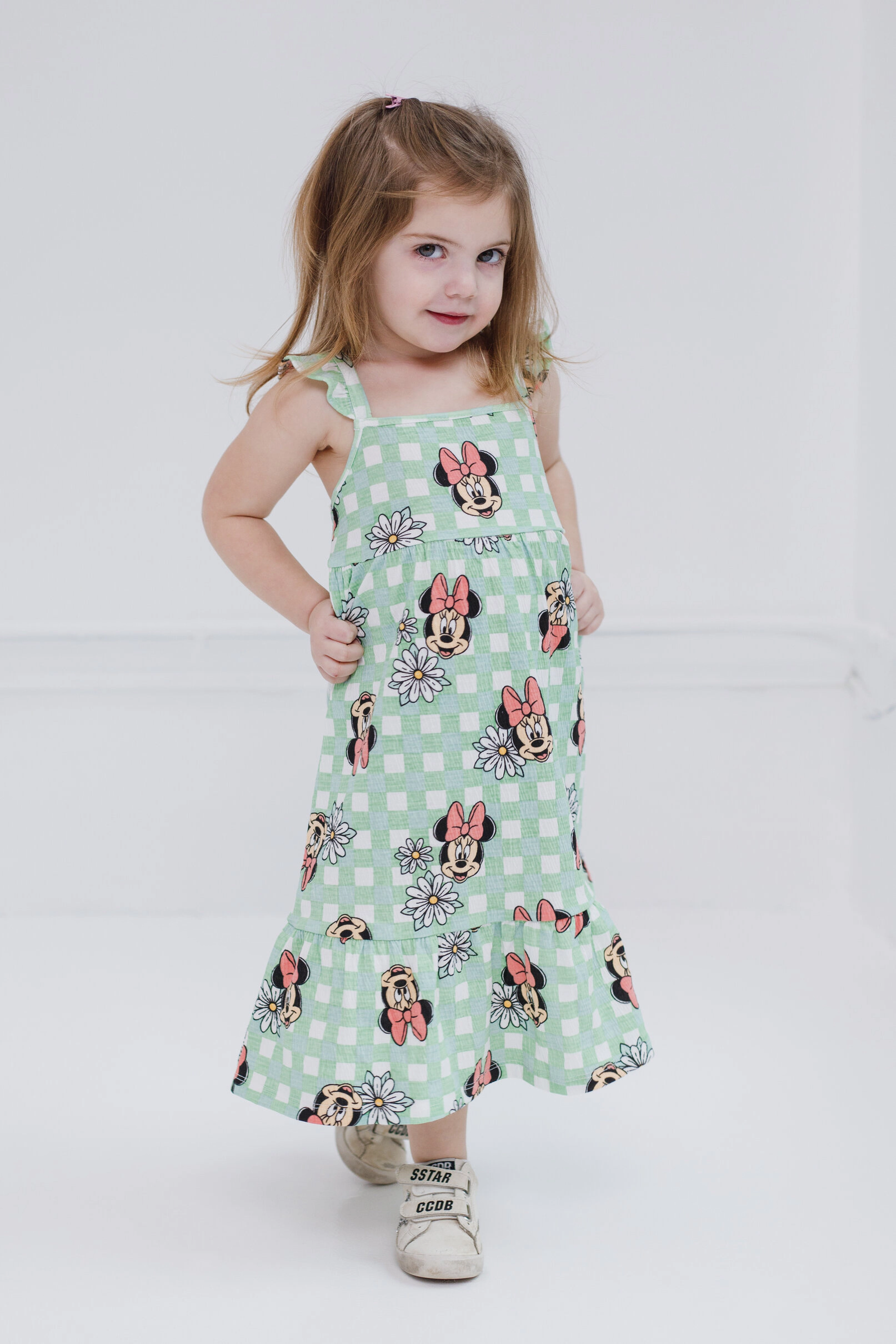 Disney Minnie Mouse Girls' Sleeveless Midi Dress