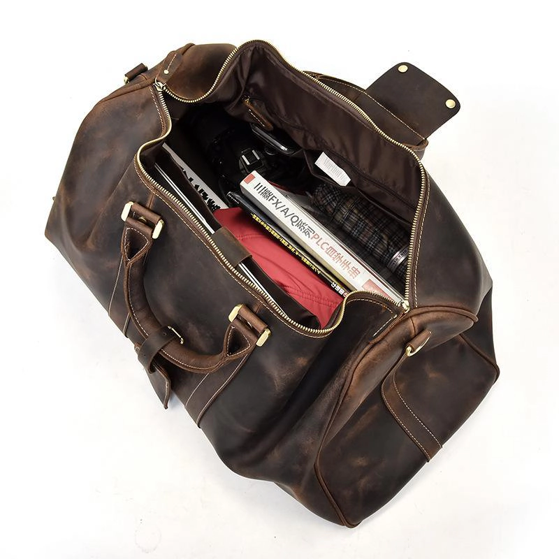 Steel Horse Leather Unisex The Bjarke Weekender | Handcrafted Duffle Bag