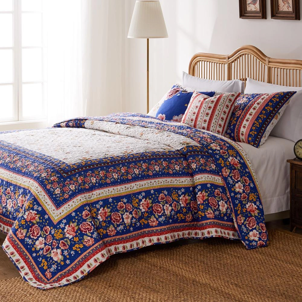 Greenland Home Fashions Marsha Quilt and Pillow Sham Set