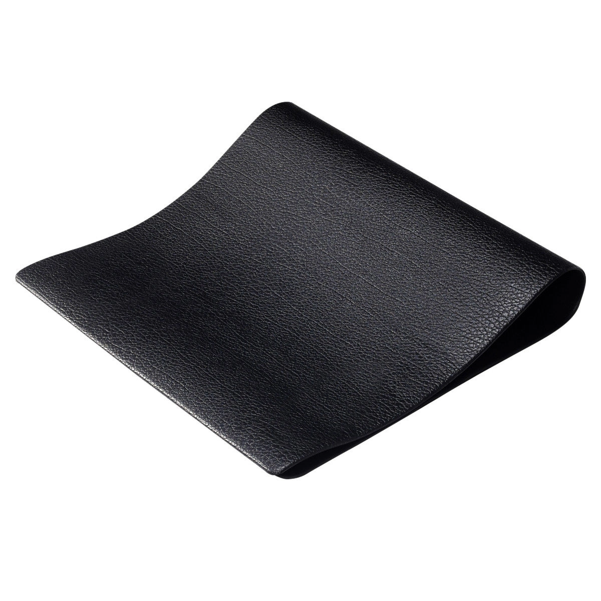 SUGIFT Black 47-in x 24-in Thick PVC Treadmill Mat with Non-Skid Textured Surface and Water Resistant Finish
