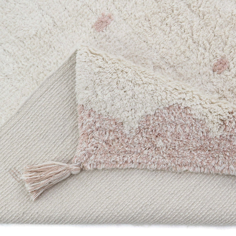 Nattiot Washable Cotton Polka Dot Kid'S Bedroom Rug - Minna