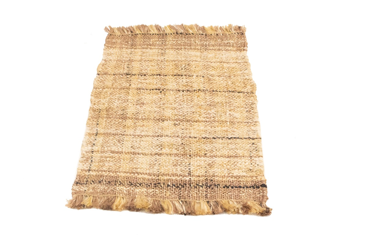 Magic Rugs 2'0 x 3'0 Beige Flat-Weave Jute Sumak Modern Rug