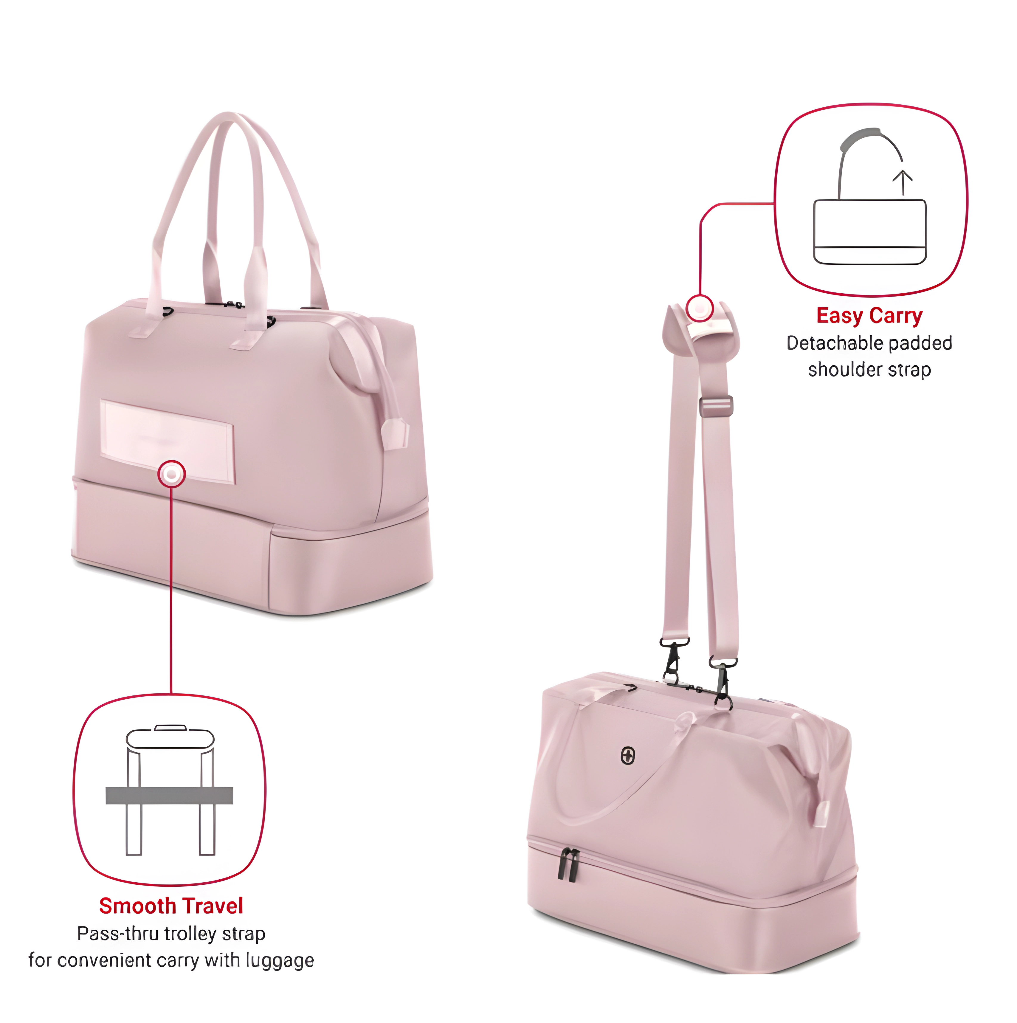 SwissGear Signature Hardside Expandable Luggage and Weekender Tote 2-Piece Set