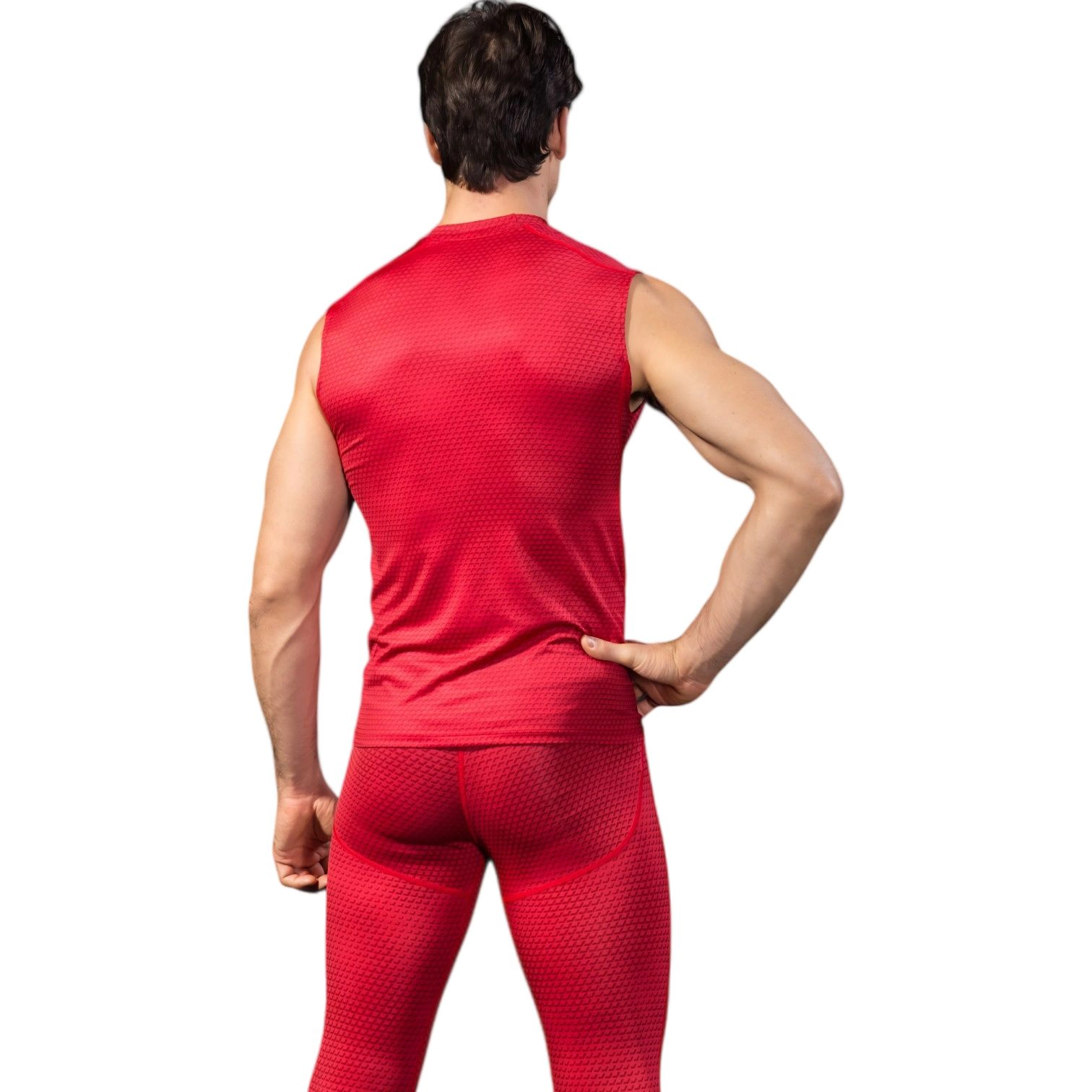 Anna-Kaci Men's Sleeveless Compression Workout Top