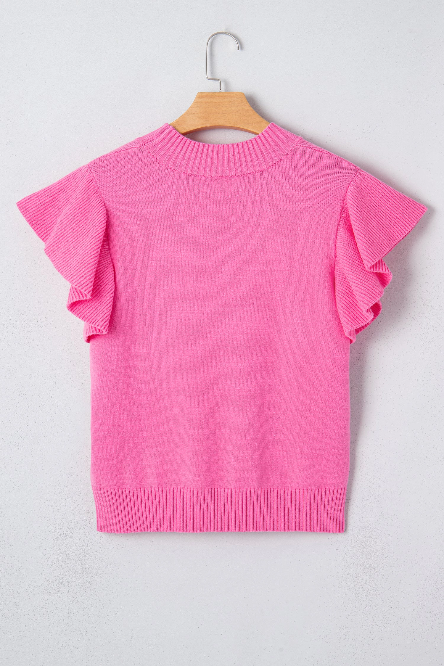 Threaded Pear Women's Noelle Ruffle Short Sleeve Sweater