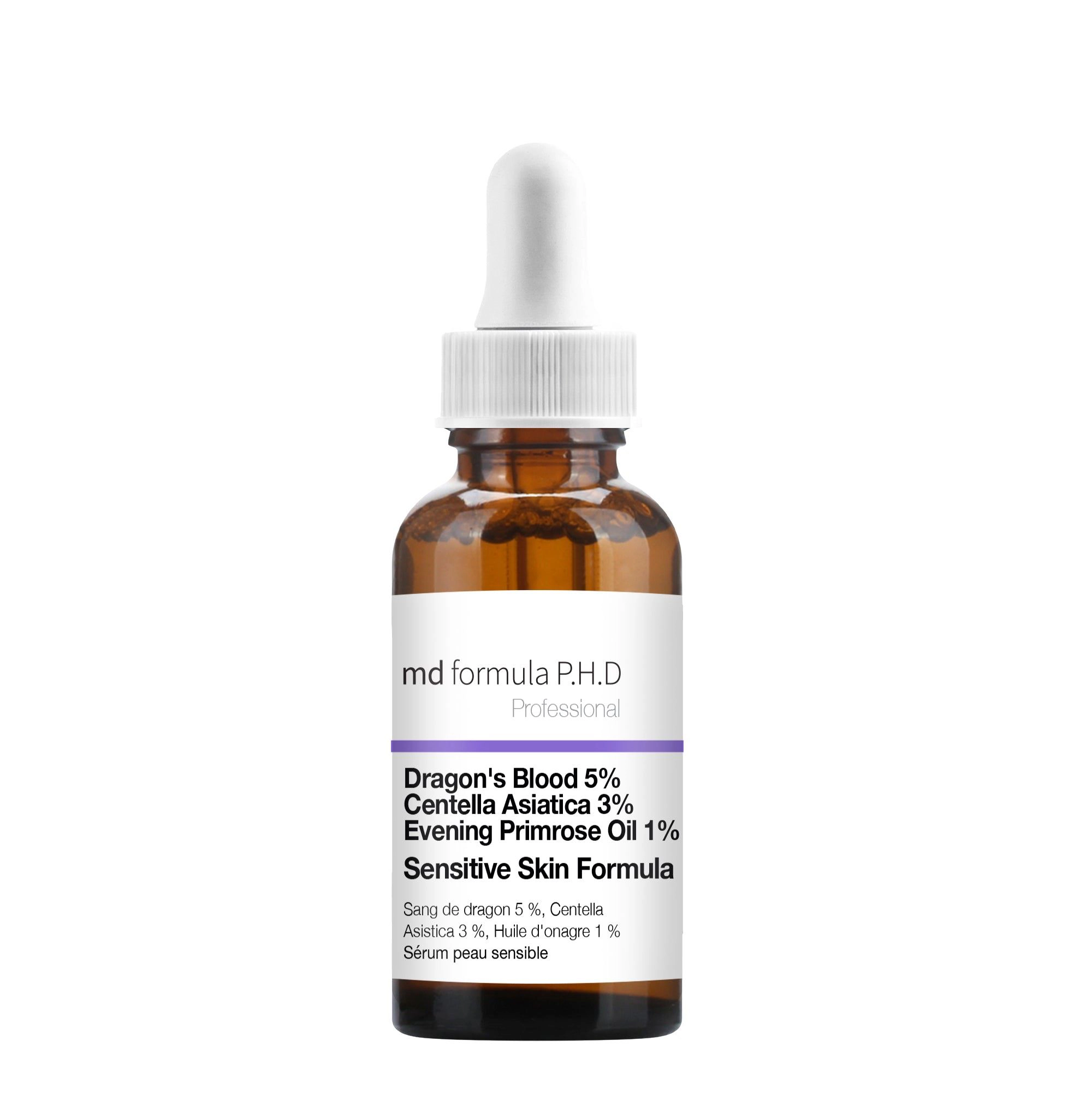 MD Formula Sensitive Skin Serum Dragon's Blood 5% Centella Asiatica 3% Evening Primrose Oil 1% 30ml