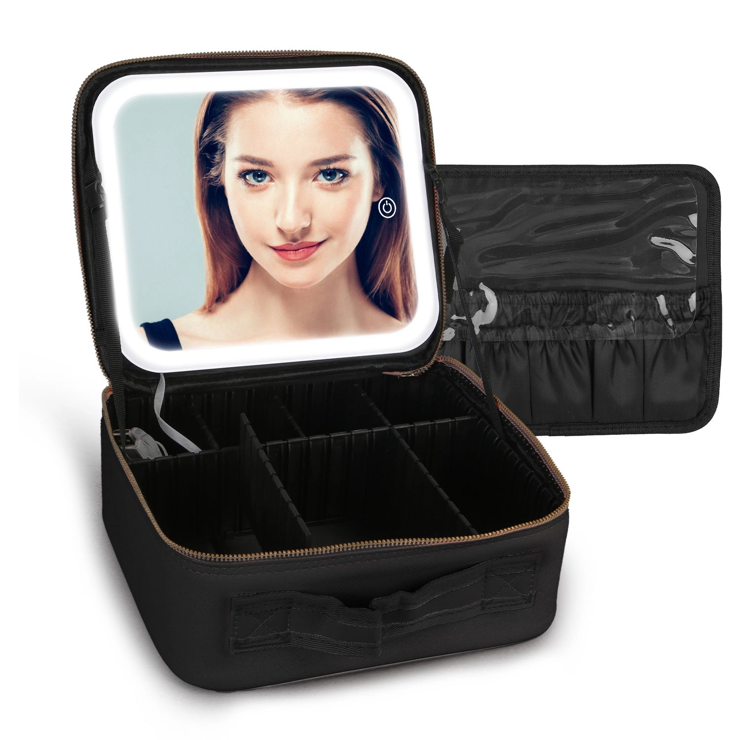 N' POLAR Unisex LED Lighted Travel Makeup Bag Organizer