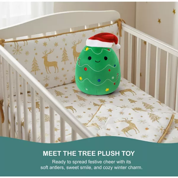 Sperric Christmas Tree Plush Toy Soft Stuffed Animal, 8" Cute Holiday Plushie Gift for Kids, Holiday Gifts for Babies