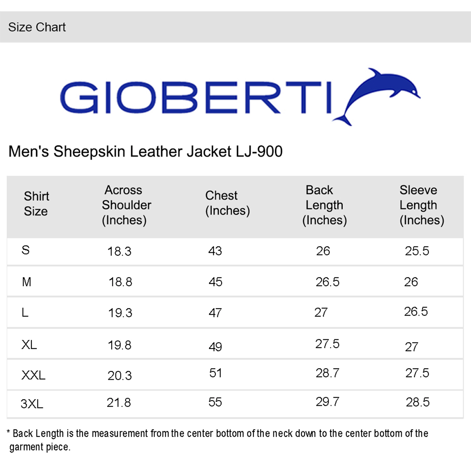 Gioberti Men's Sheepskin Classic Style Leather Jacket