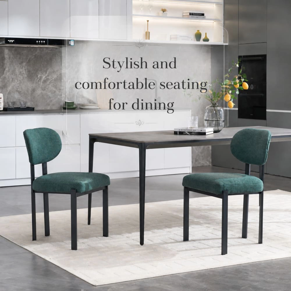 GOODSILO Upholstered Fabric Dining Side Chair