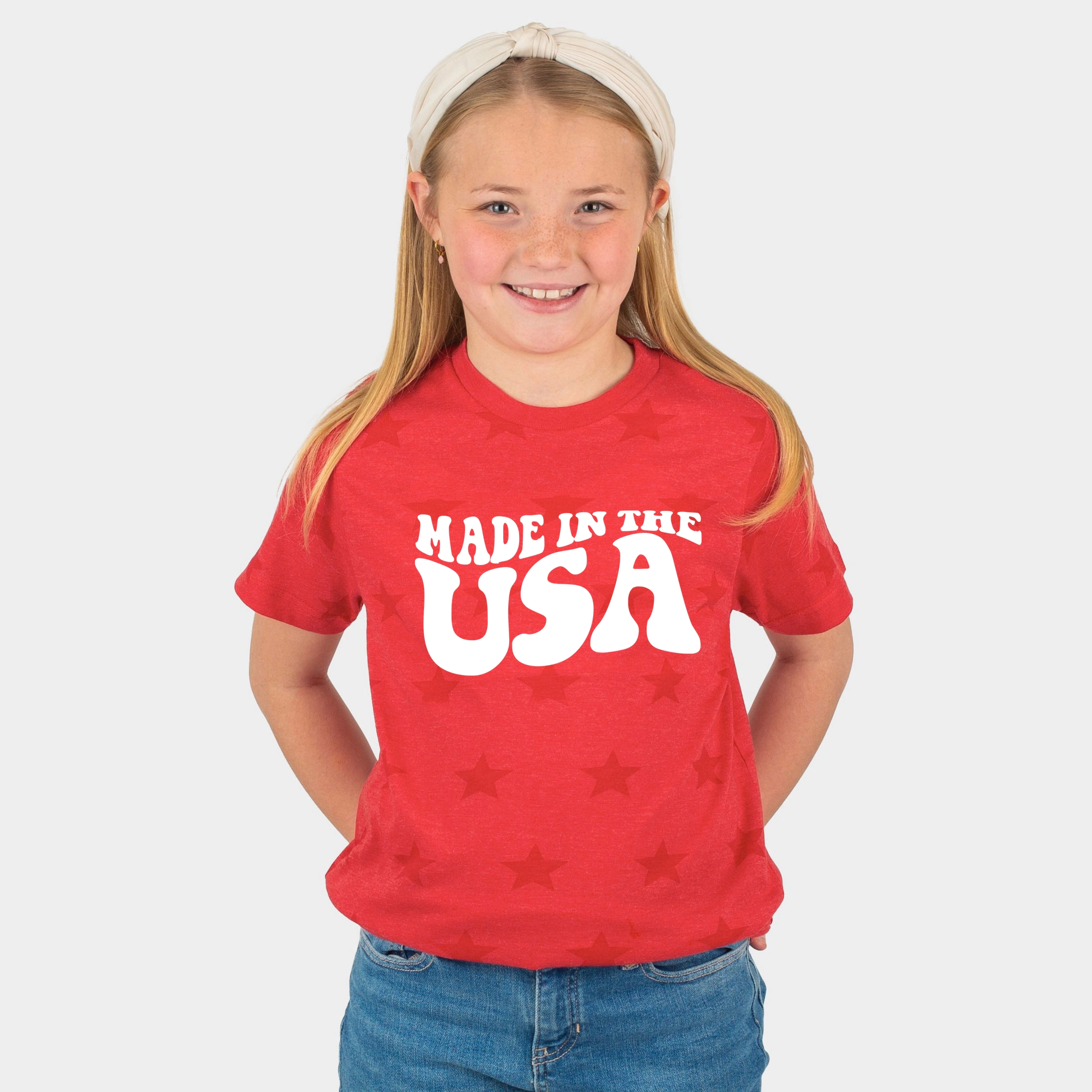 The Juniper Shop - Made USA Wavy Youth Short Sleeve Star Tee