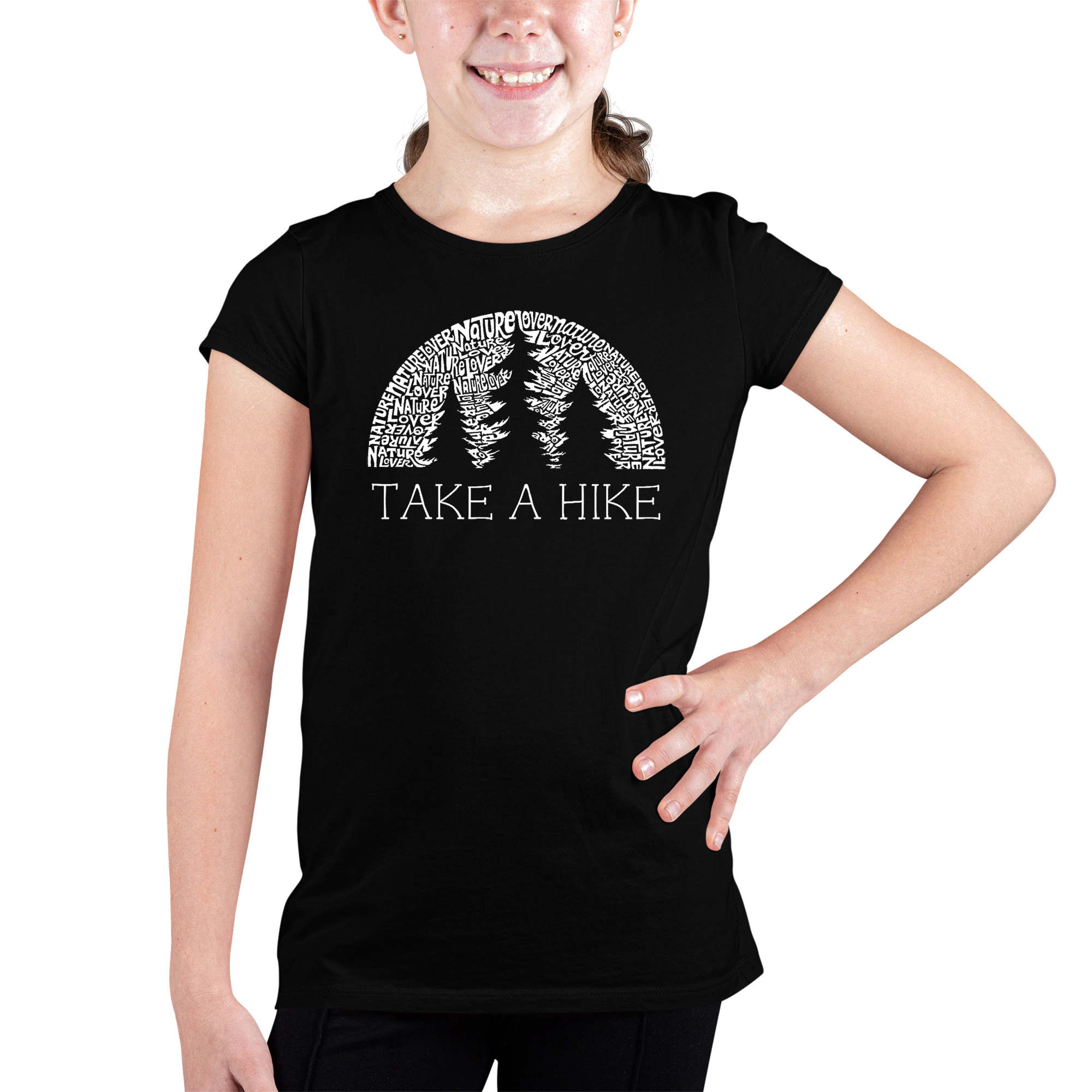 LA Pop Art Girls Word T-Shirt - Nature Lover