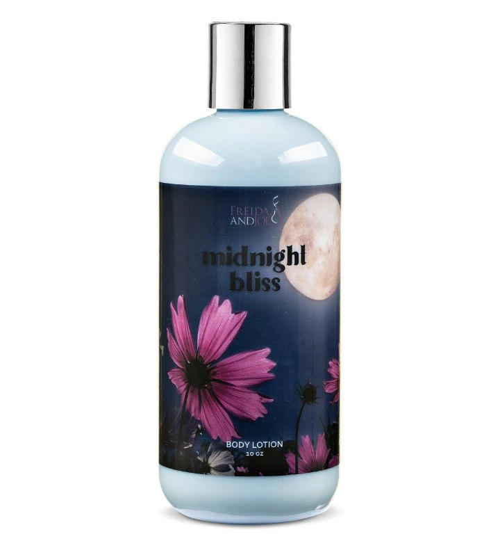Freida and Joe  Women Midnight Bliss 10oz  Body Lotion 8oz Body Mist Spray Set Valentine's Gift
