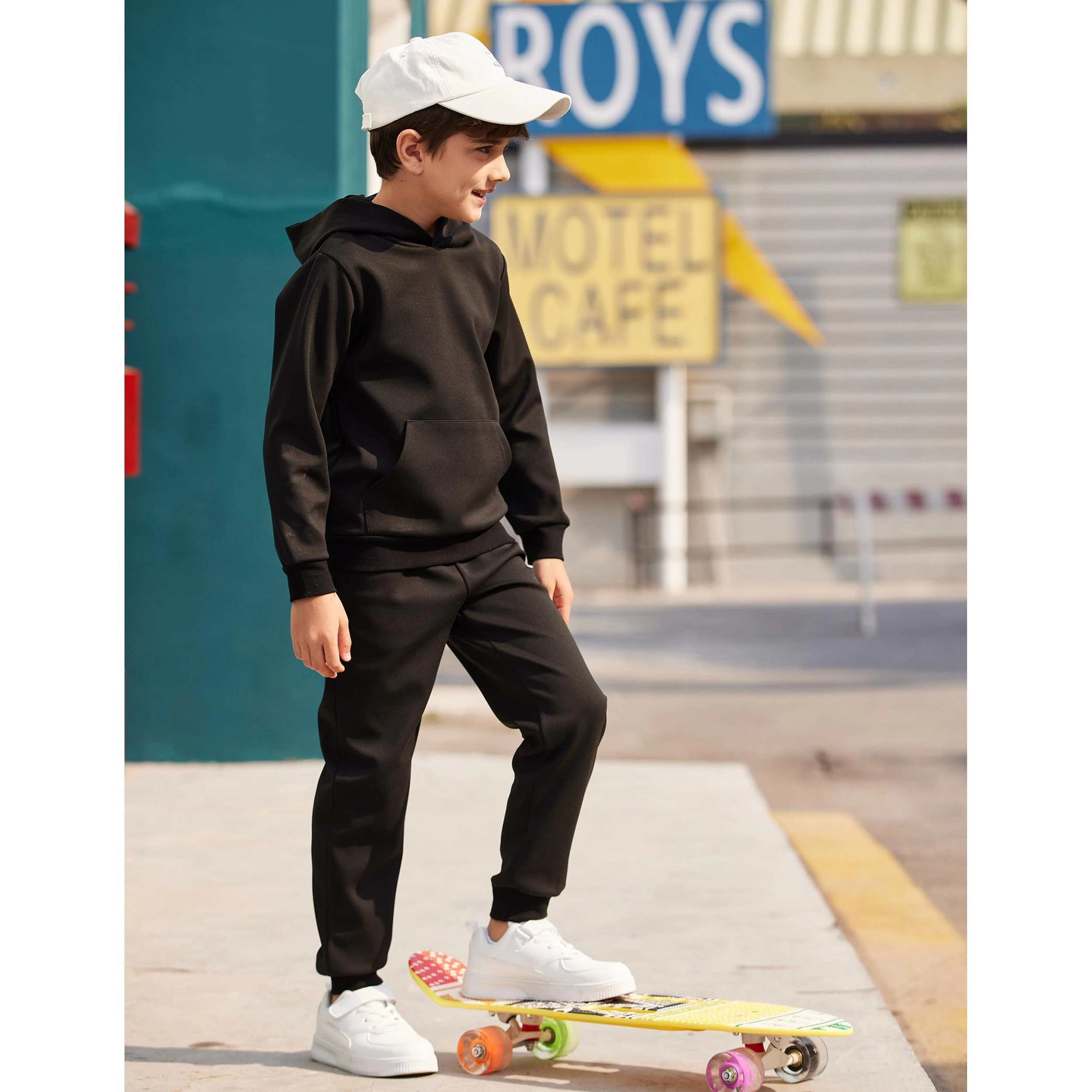 Arshiner Piece Outfit Boys Pullover Hoodies Sweatshirt Suit For Kids Tracksuit Set