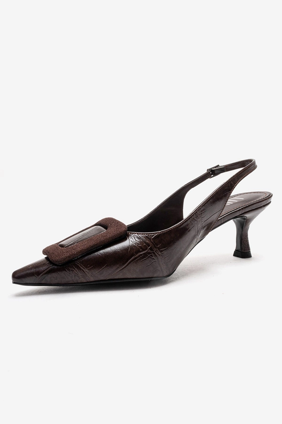 Prologue Shoes Womens Dublin Buckle Stiletto Pump