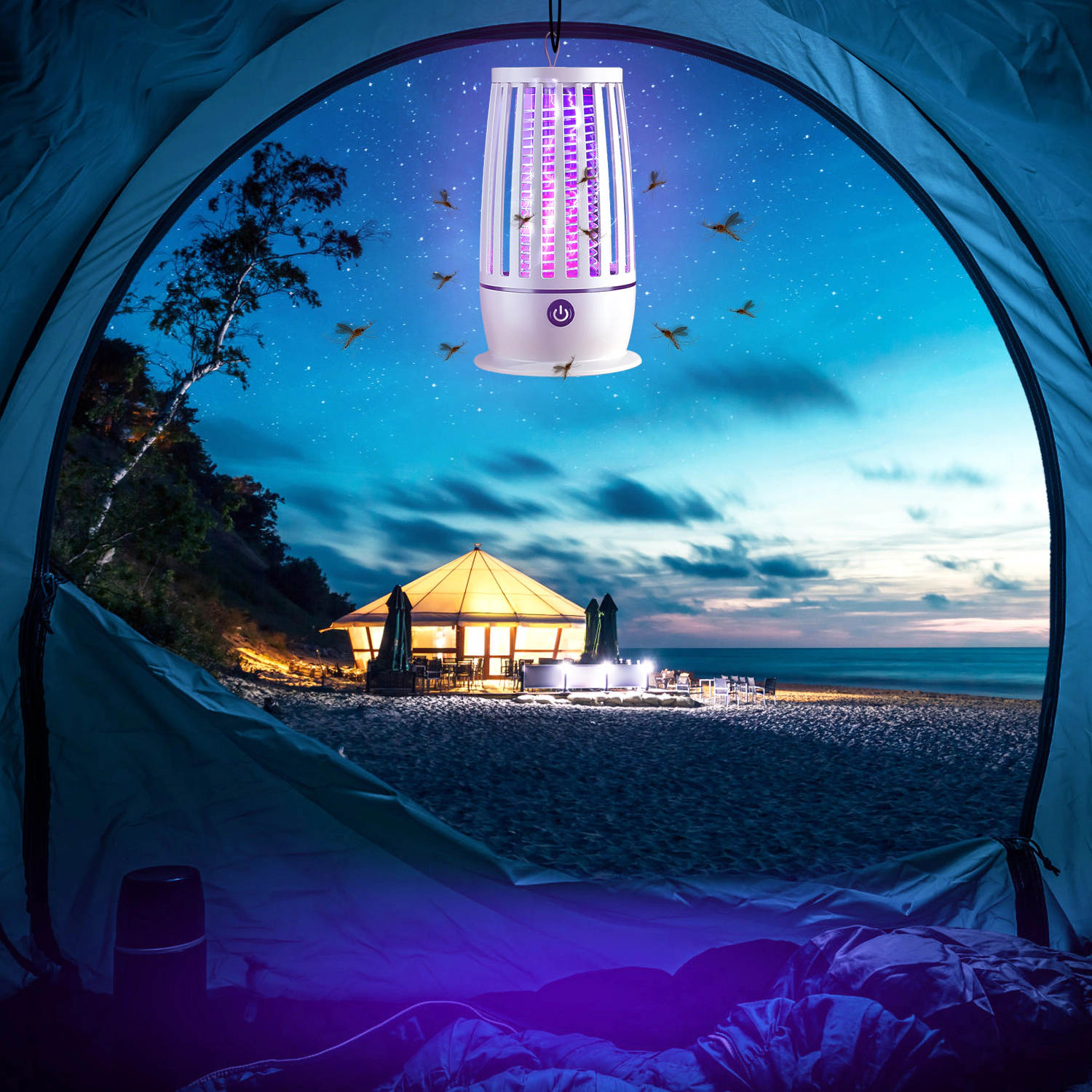 GBruno Rechargeable Bug Zapper With Night Light