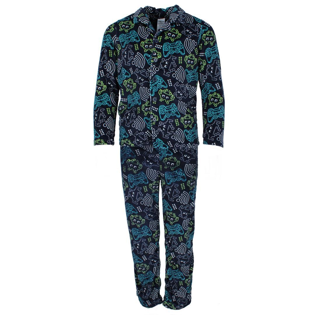Only Boys Boy's Video Game Velvet Pajama Set