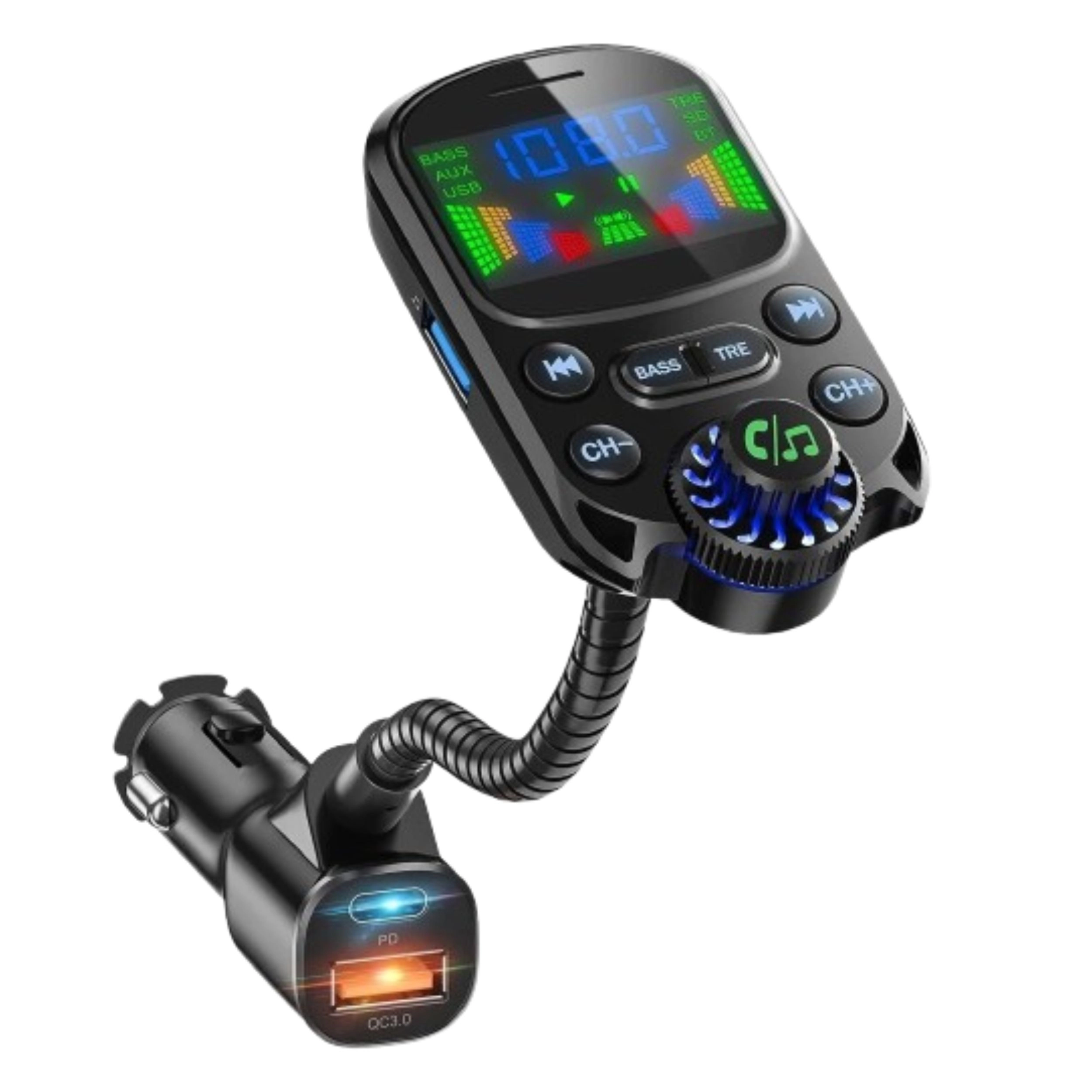 Home Collection Bluetooth Car FM Transmitter MP3 Player with USB Charger