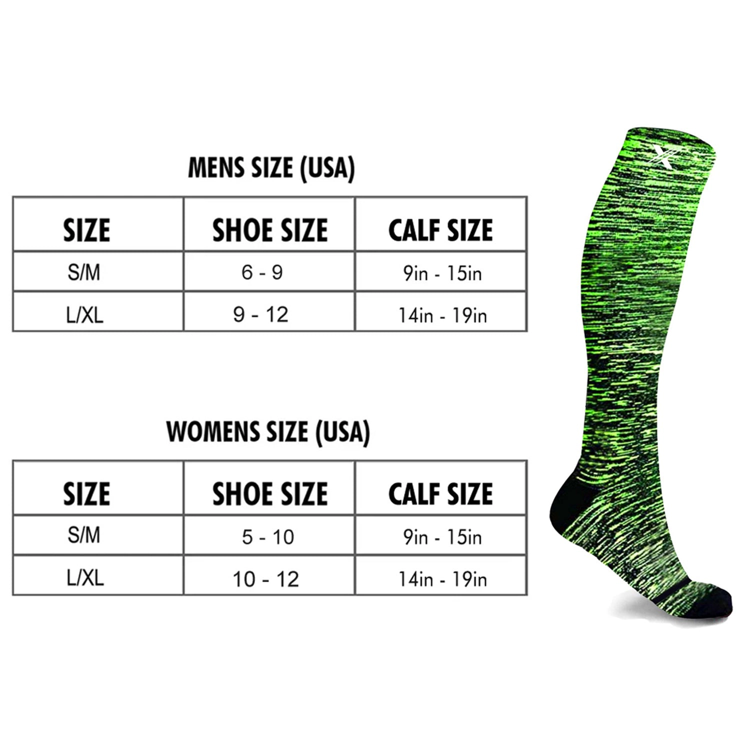 Extreme Fit Knee High Performance Compression Socks For Running, Athletics, Travel, And Pregnancy - 3 Pair