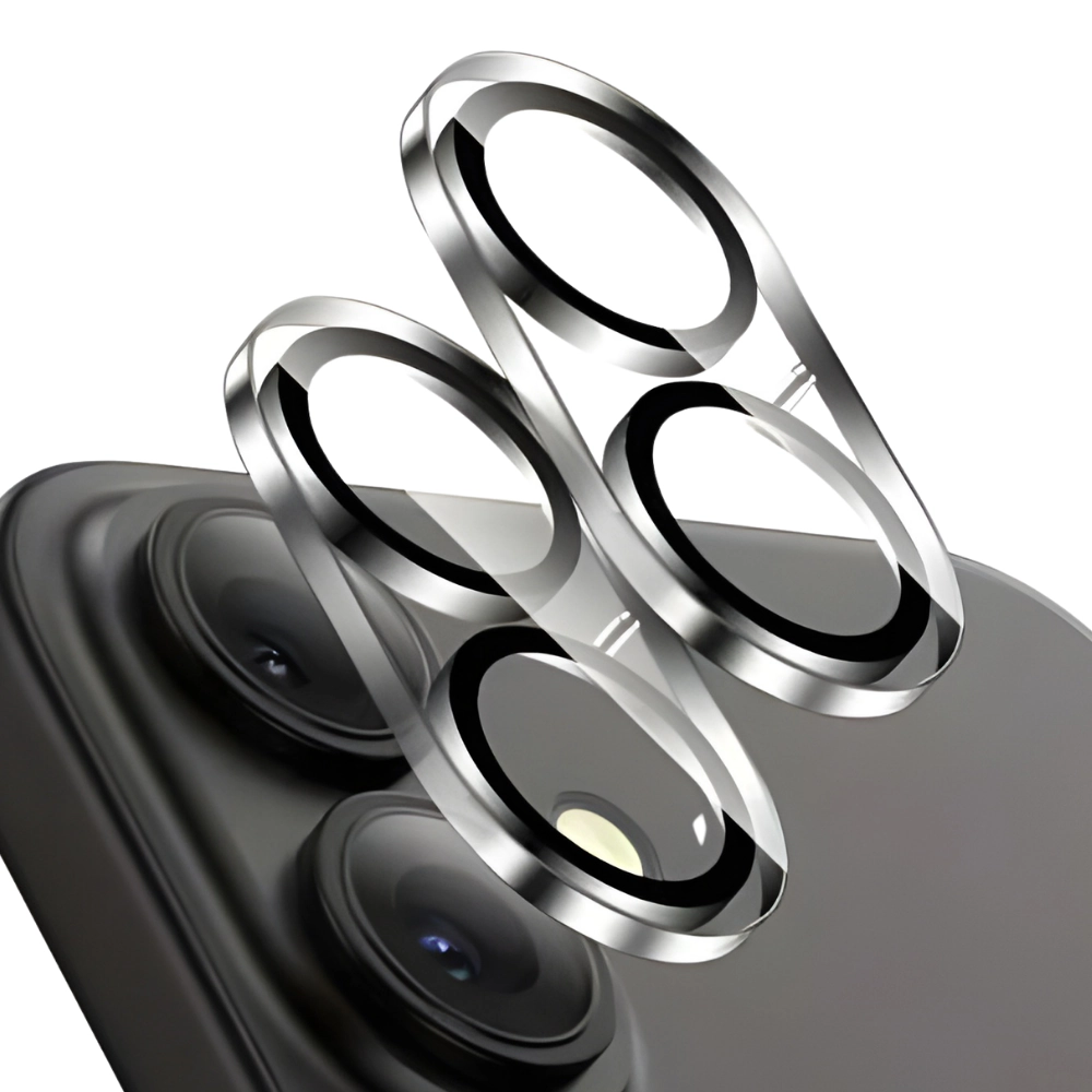 Qixxronics Camera Lens Protector Compatible with iPhone 16 [Night Circle] Tempered Glass Lens Cover for iPhone 16 2PCS