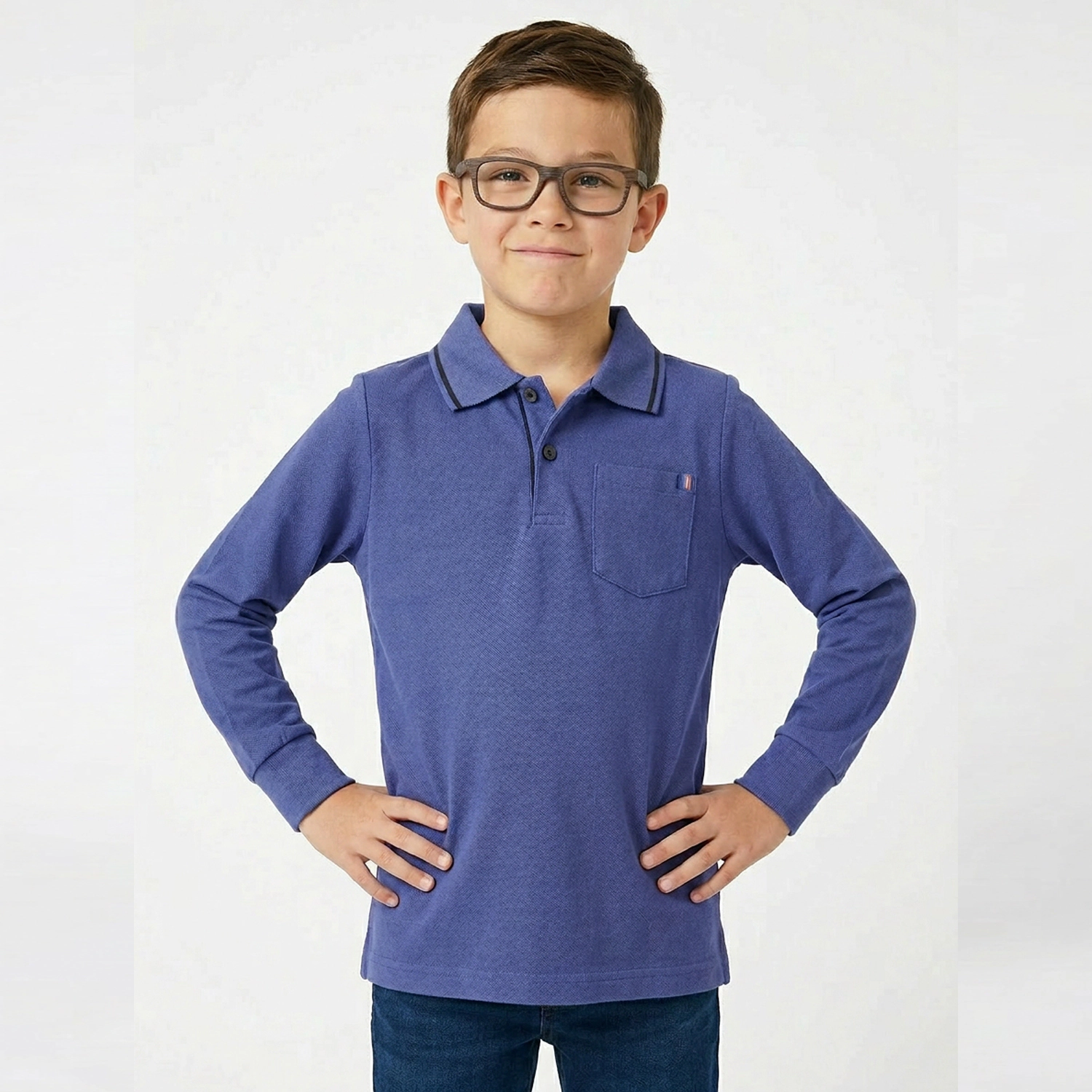 Rockets of Awesome Tipped Collar Polo for Boys