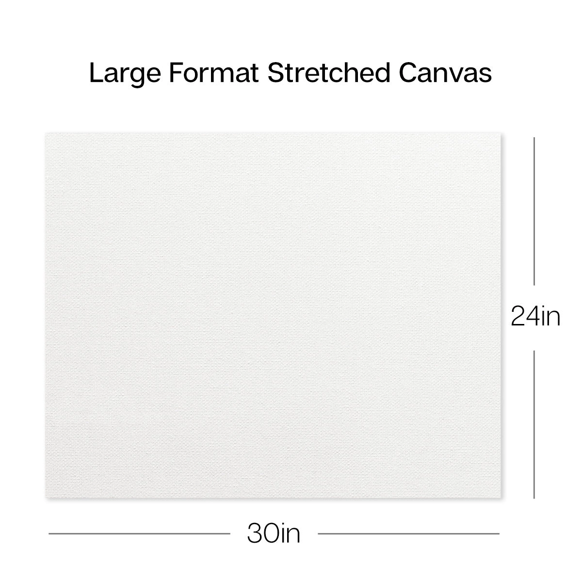 KINGART Stretched White Canvas 24" x 30" - 100% Cotton, Triple-Primed, 2 Pack