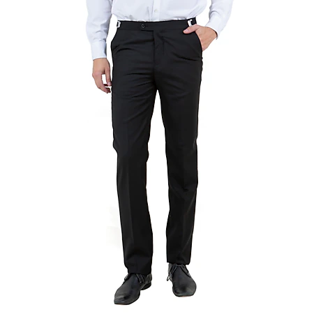 J. Ferrar Crop Ankle Mens Slim Fit Tuxedo Pant, Color: Black