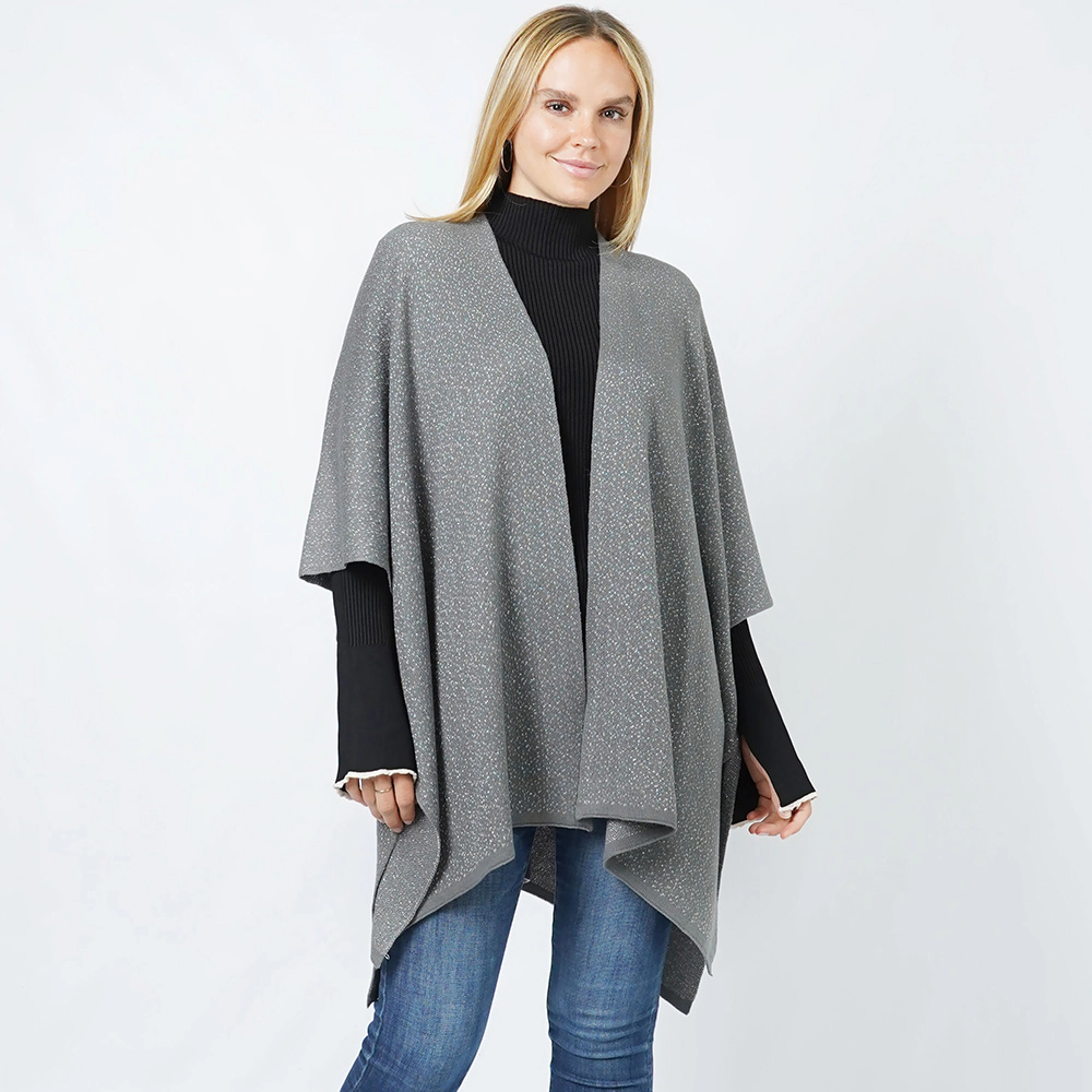 Truedames Women Rulex Knit Ruana Vest Poncho