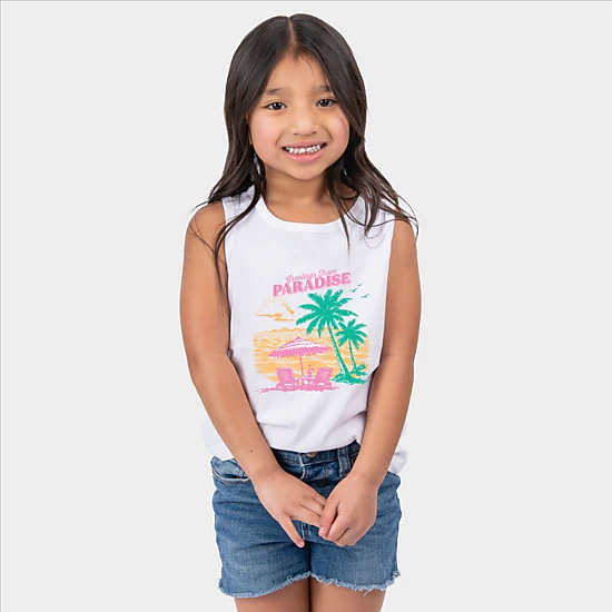 The Juniper Shop - Greetings From Paradise Palm Tree - Youth Tank Top
