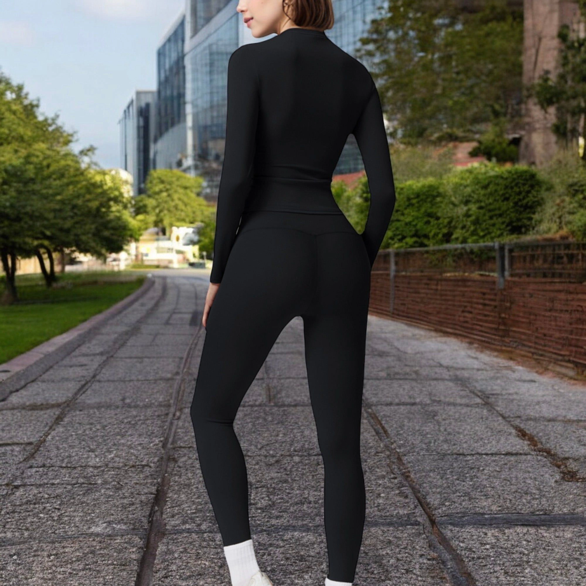 Anna-Kaci Women's Long Sleeve Seamless Compression Top for Workout and Activewear Everyday Wear