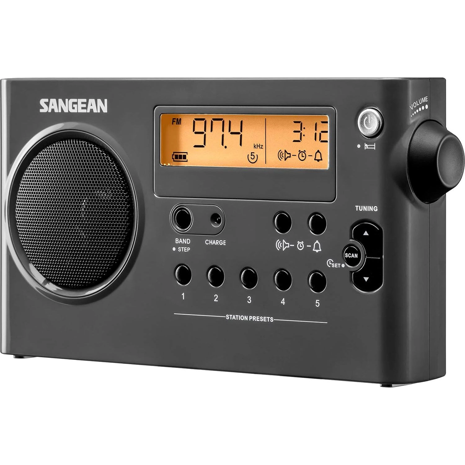 SANGEAN SG-106 Portable AM/FM Radio with Digital Tuning and Enhanced Audio Performance