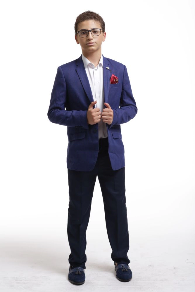 Elie Balleh Boys Slim Fit Digital Rain Jacket