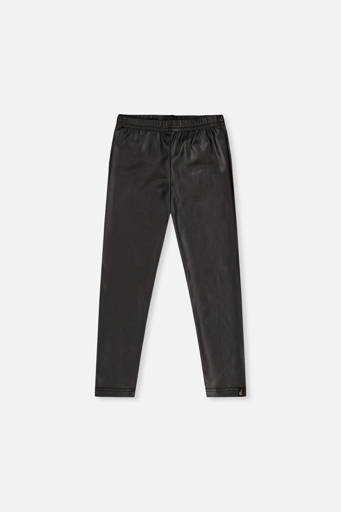 Deux par Girls Elastic Waist Full-Length Faux Leather Leggings