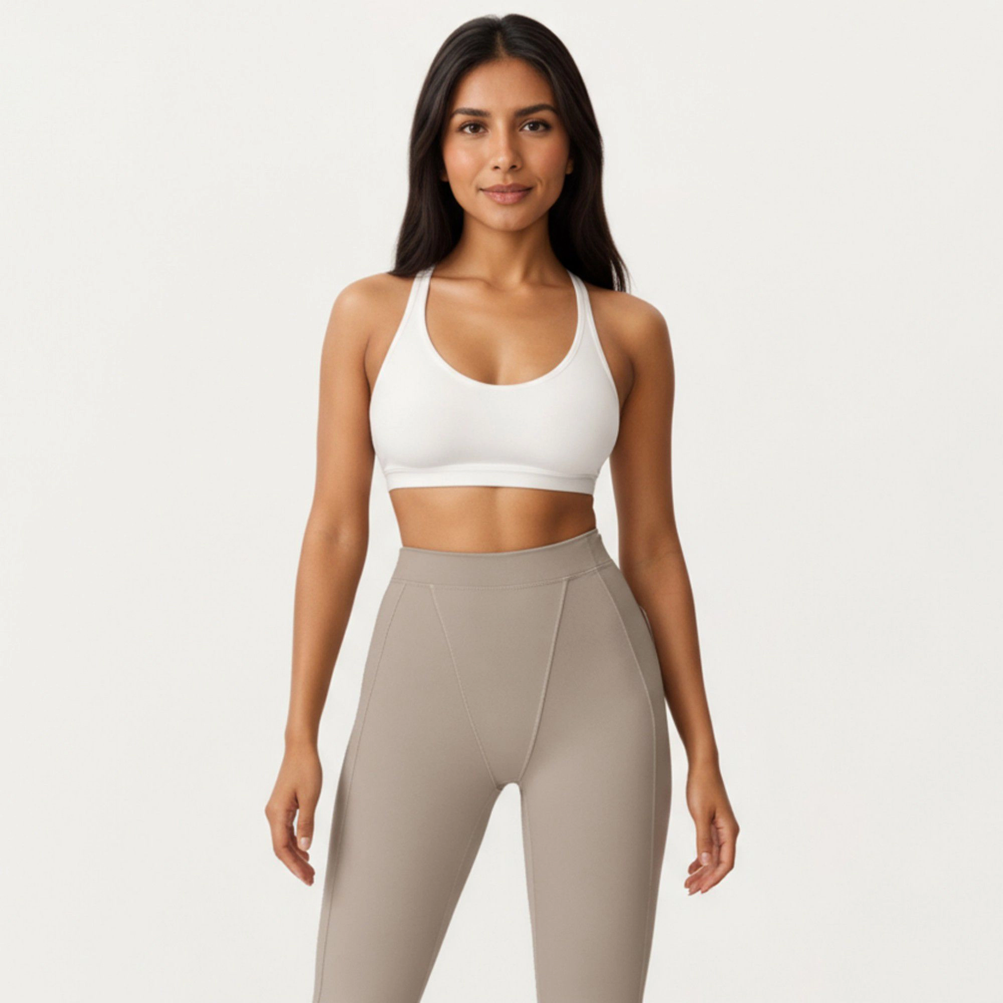 Anna-Kaci Active Women's High Waist Seam Detailed Full Length Leggings with Supportive Stretch Fabric and Sculpted Fit
