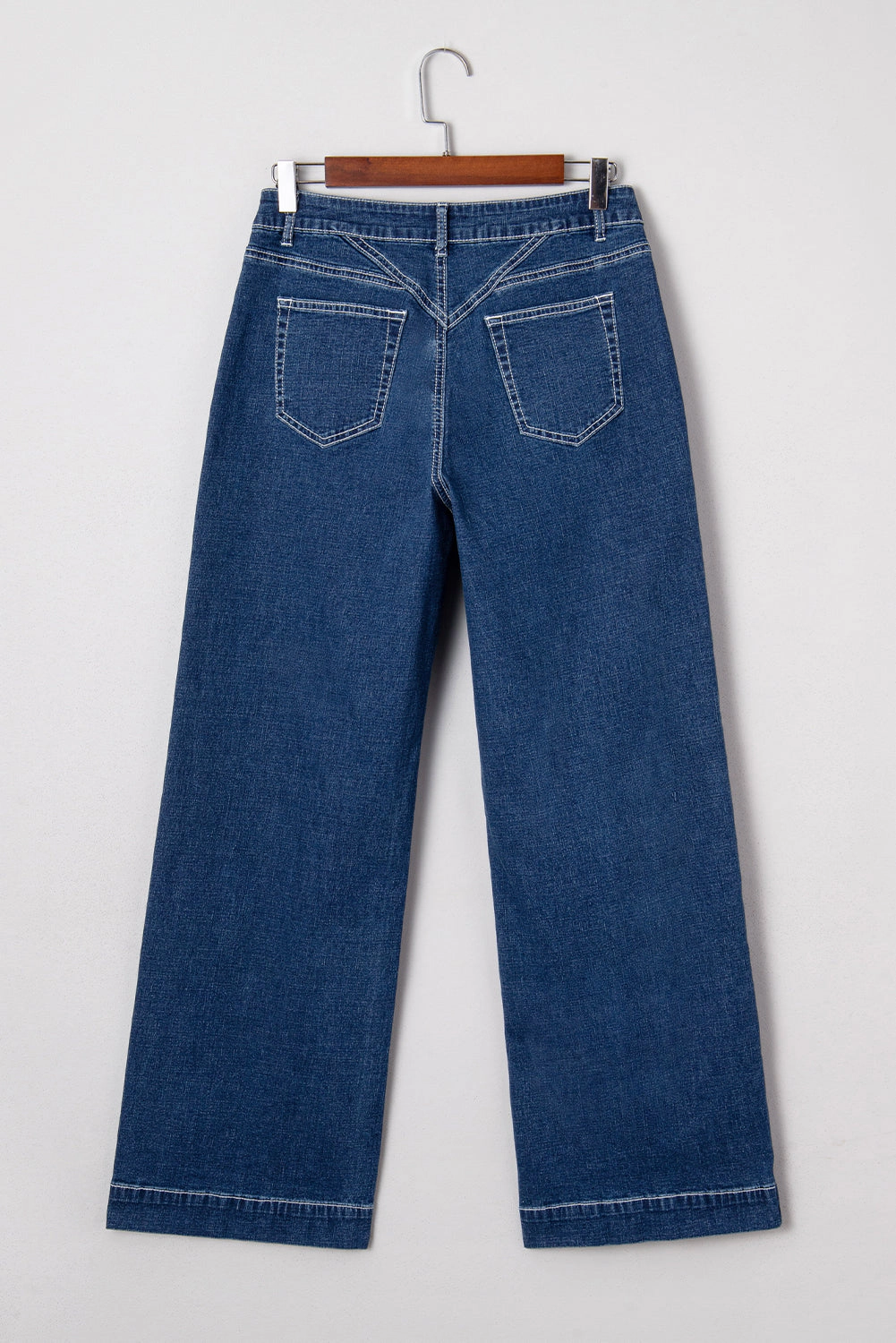 Threaded Pear Women's Daria Detail Loose Cuffed Jeans